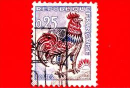 Francia - 1962 - USATO - Gallo Di Decaris - 0.25 - 1962-1965 Hahn (Decaris)