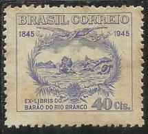 BRAZIL - BRASIL - BRASILE - BRÉSIL 1945  PACIFICATION OF RIO GRANDE DO SUL BRANCO CENTENARY  MNH - Ungebraucht