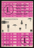 Livre Technique : Datentabelle Transistoren, Caractéristique Transistor, Europa, Band 1 En 4 Langues, 227 Pages - Audio-Visual