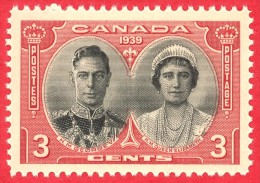 Canada #  248 - 3 Cents - Mint - Dated  1939 - George VI & Queen Elizabeth / George Vi Et Queen Elizabeth - Nuovi