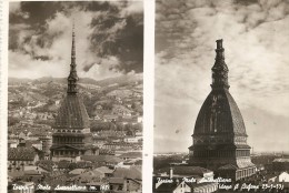 Q-TORINO MOLE ANTONELLIANA(M. 167)PRIMA E DOPO IL CICLONE DEL 23-5-1953 - Mole Antonelliana