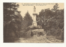 Cp, 89, Monastère De Sainte-Marie De La-Pierre-qui-Vire, Statue De Sainte-Marie De La Pierre-qui-Vire - Other & Unclassified