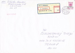 Czech Rep. / Stamps (1997) 0140: Architecture Styles (4,60 CZK); R-letter (1999) 594 51 KRIZANOV / APOST (A06522) - Storia Postale