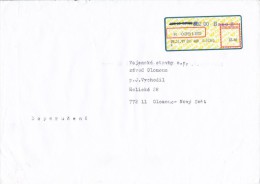 Czech Rep. / APOST (1997) 602 00 Brno 2 / 620 00 BRNO 20 (provisional Printing!) R-letter, Tariff: 12,60 CZK (A06549) - Lettres & Documents