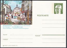 Germany 1974, Illustrated Postal Stationery "Bad Kissingen", Ref.bbzg - Cartes Postales Illustrées - Neuves