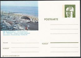 Germany 1974, Illustrated Postal Stationery "Westerland", Ref.bbzg - Illustrated Postcards - Mint