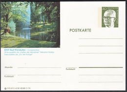 Germany 1974, Illustrated Postal Stationery "Bad Worishofen", Ref.bbzg - Illustrated Postcards - Mint