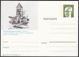 Germany 1974, Illustrated Postal Stationery "Bad Neustadt", Ref.bbzg - Illustrated Postcards - Mint