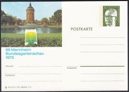 Germany 1974, Illustrated Postal Stationery "Mannheim", Ref.bbzg - Illustrated Postcards - Mint