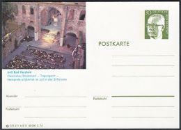Germany 1974, Illustrated Postal Stationery "Bad Hersfeld", Ref.bbzg - Illustrated Postcards - Mint