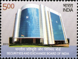 INDIA 2013 - Bourse Indienne (SEBI) - 1 Val Neufs // Mnh - Neufs