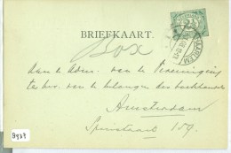 HANDGESCHREVEN BRIEFKAART Uit 1908 Van HAARLEM Naar AMSTERDAM  (8937) - Brieven En Documenten