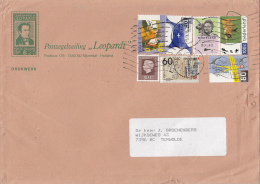 203FM- STAMPS, NICE FRANKING ON COVER, BIRDS MIGRATIONS, COW, 2013, NETHERLANDS - Cartas & Documentos