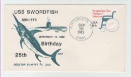 Naval Cover USS Swordfish SSN 579 - Sottomarini