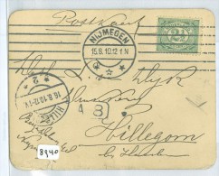 HANDGESCHREVEN POSTKAART Uit 1910 Van NIJMEGEN Naar HILLEGOM * NVPH 55  (8940) - Storia Postale