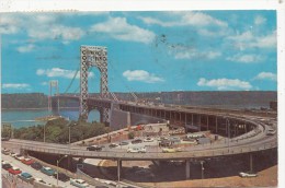 BF27927 George Washington Bridge Hudson River USA   Front/back Image - Hudson River