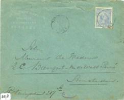 BRIEFOMSLAG Uit 1893 Van AMSTERDAM Naar ZUTPHEN  (8878) - Storia Postale
