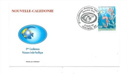 FDC Nouvelle Calédonie - 5ème Conférence Poissons Indo-Pacifique - Oblitération 03/11/1997 Nouméa (1er Jour) - FDC