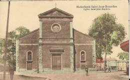 Molenbeek-Saint-Jean-Bruxelles. -  Eglise Saint-Jean-Baptiste;  Prachtige Gekleurde Kaart. - Molenbeek-St-Jean - St-Jans-Molenbeek