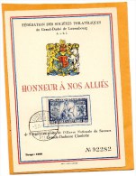 Luxembourg 1945 Card - Cartas & Documentos