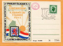 Luxembourg 1945 Card - Brieven En Documenten