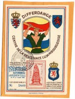 Differdange Luxembourg 1945 Card - Briefe U. Dokumente