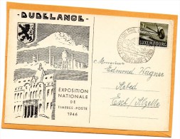 Dudelange Luxembourg 1946 Card - Brieven En Documenten