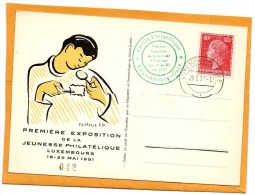 Luxembourg 1951 Card - Briefe U. Dokumente