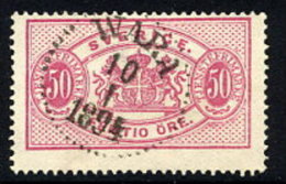 SWEDEN 1892 Official 50 öre Carmine Type II Perforated 13  Used.  SG O39e,  Facit  TJ22B - Service