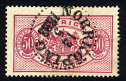 SWEDEN 1892 Official 50 öre Carmine Type II Perforated 13  Used.  SG O39e,  Facit  TJ22B - Dienstmarken