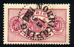 SWEDEN 1892 Official 50 öre Carmine Type II Perforated 13  Used.  SG O39e,  Facit  TJ22B - Service