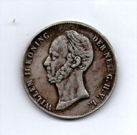 NETHERLAND 2 1/2 GULDEN 1849 WILLEM II  KONING NEDERLANDEN SILVER COIN - 1840-1849: Willem II.