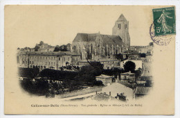 CELLES SUR BELLE--1908--Vue Générale--Eglise Et Abbaye (carte Nuage) éd ???? - Celles-sur-Belle