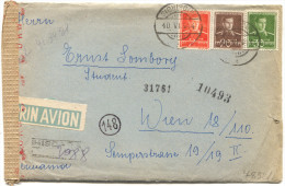 Romania, SIGHISOARA, WW2, 1944. Registered, Air Mail, Germany Censorship - Cartas De La Segunda Guerra Mundial