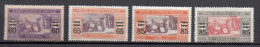 Sénégal N°87 à 90 Neufs Charniere Quelques Rousseurs Sur Le 87 - Unused Stamps