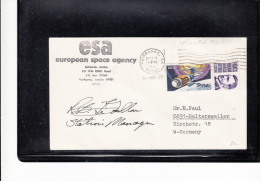 SPACE -   USA - ESA COVER  SIGNED  WITH FAIRBANKS, ALASKA   POSTMARK - Estados Unidos