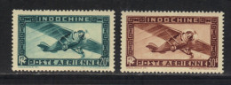 INDOCHINE N° PA 46 & 47 * - Airmail