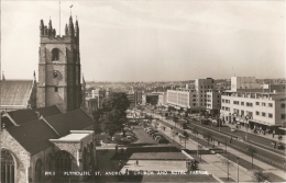 GB - Dev - Plymouth - St. Andrew's Church And Royal Parade - Real Photo Ed. Sellicks / Mason's Alpha Series N° PM 1 - Plymouth