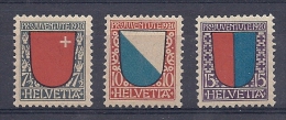 140015431  SUIZA  YVERT  Nº  176/8  */MH - Unused Stamps