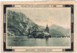 Cpa CROMO  GMUNDEN CHATEAU D ORT  (au Dos Chocolat Meunier ) - Menier