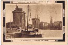 Cpa CROMO La Rochelle Entree Du Port - Menier