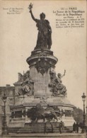 France - Carte Postale Circule En 1923 - Paris - La Statue De La Republique  - 2/scans - Estatuas