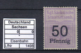 Kgl. >Sächsische Staatseisenbahn * - Saxe