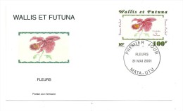 FDC Wallis Et Futuna - Fleurs - Oblitération 31/05/2001 Mata-Utu (1er Jour) - FDC