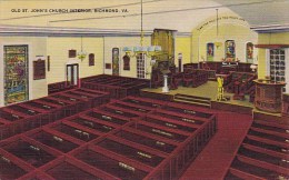 Old Saint Johns Church Interior Richmond Virginia 1945 - Richmond