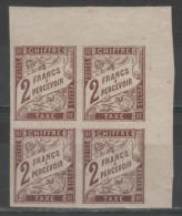 Colonies Françaises N° 16 Neuf ** Gomme D'Origine En Bloc De 4  TTB - Postage Due