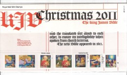 Timbre Grande Bretagne Planche Christmas 2011 Avec 7 Timbres Neufs - Feuilles, Planches  Et Multiples