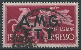 1947-48 TRIESTE A USATO ESPRESSO 15 LIRE - ED926 - Express Mail