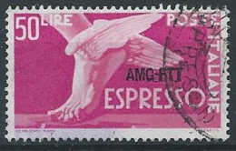 1952 TRIESTE A USATO ESPRESSO DEMOCRATICA 50 LIRE - ED925 - Express Mail