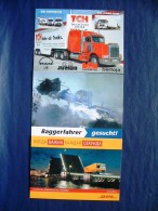 3 Postcards On Trucks Tractors - DHL Russia - Germany - Camions & Poids Lourds